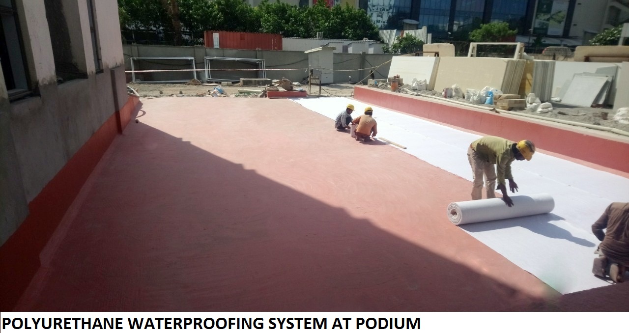 POLYURETHANE WATER PROOFING SYSTEM FOR PODIUM